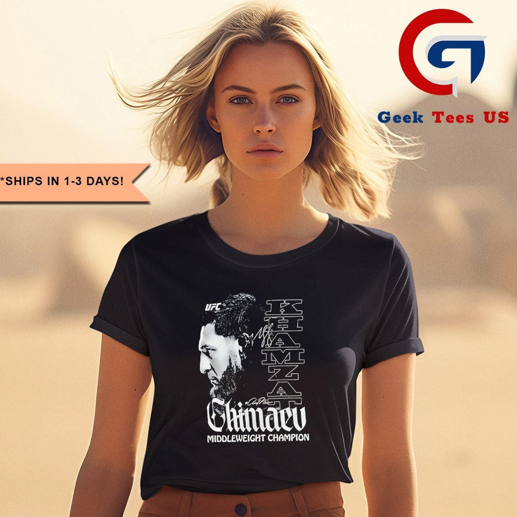 The Lone Wolf Khamzat Chimaev Middleweight Champion Of The World shirt Unisex , , , Long Sleeve Tee