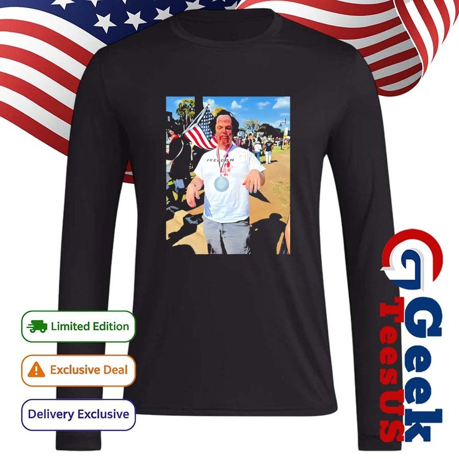 The Man Mocked The Assassination Of Charlie Kirk at No Kings Protest in Georgia shirt Unisex , , , Long Sleeve Tee