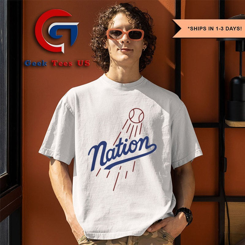 The Nation Los Angeles Dodgers logo parody shirt Unisex , , , Long Sleeve Tee