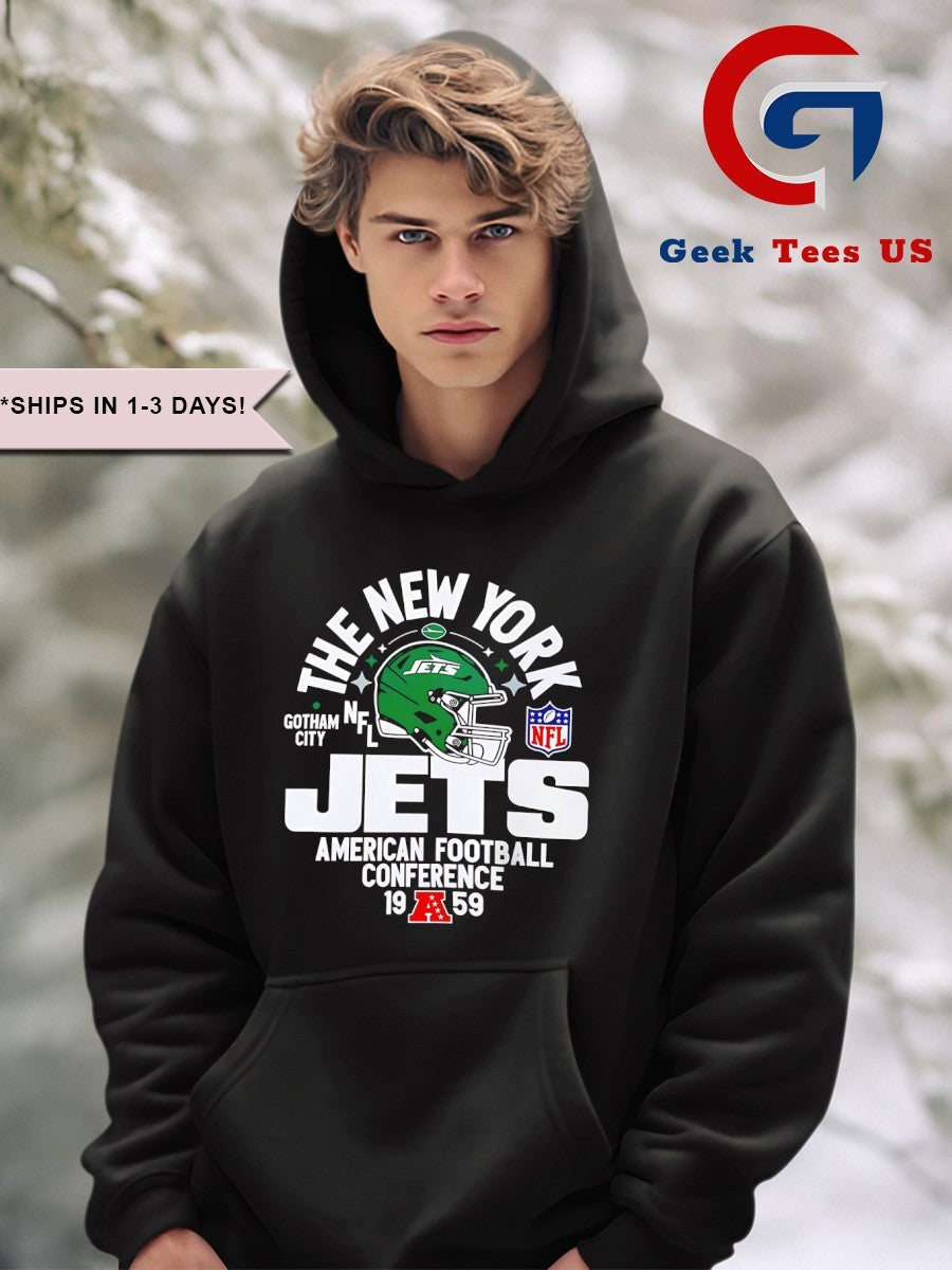The New York Jets Gotham City American Football Conference 1959 helmet shirt Unisex , , , Long Sleeve Tee