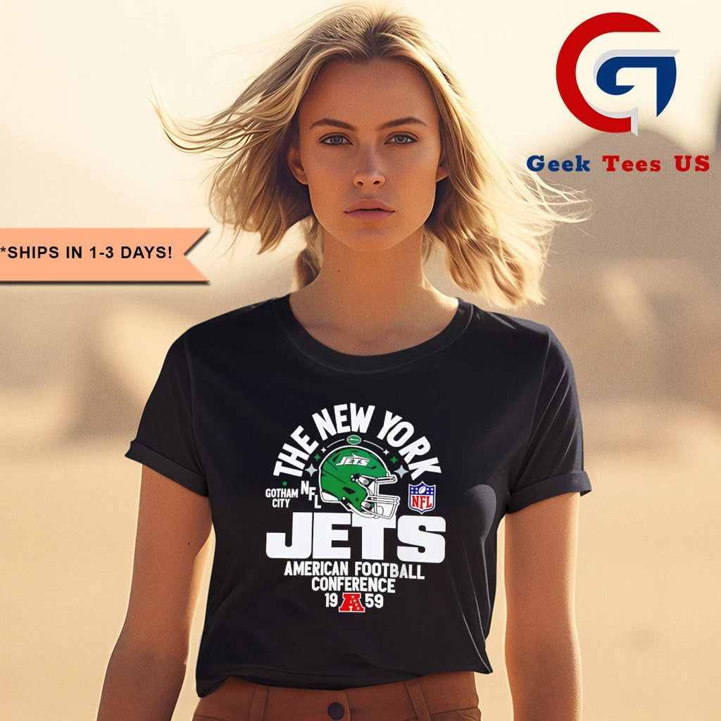 The New York Jets Gotham City American Football Conference 1959 helmet shirt Unisex , , , Long Sleeve Tee