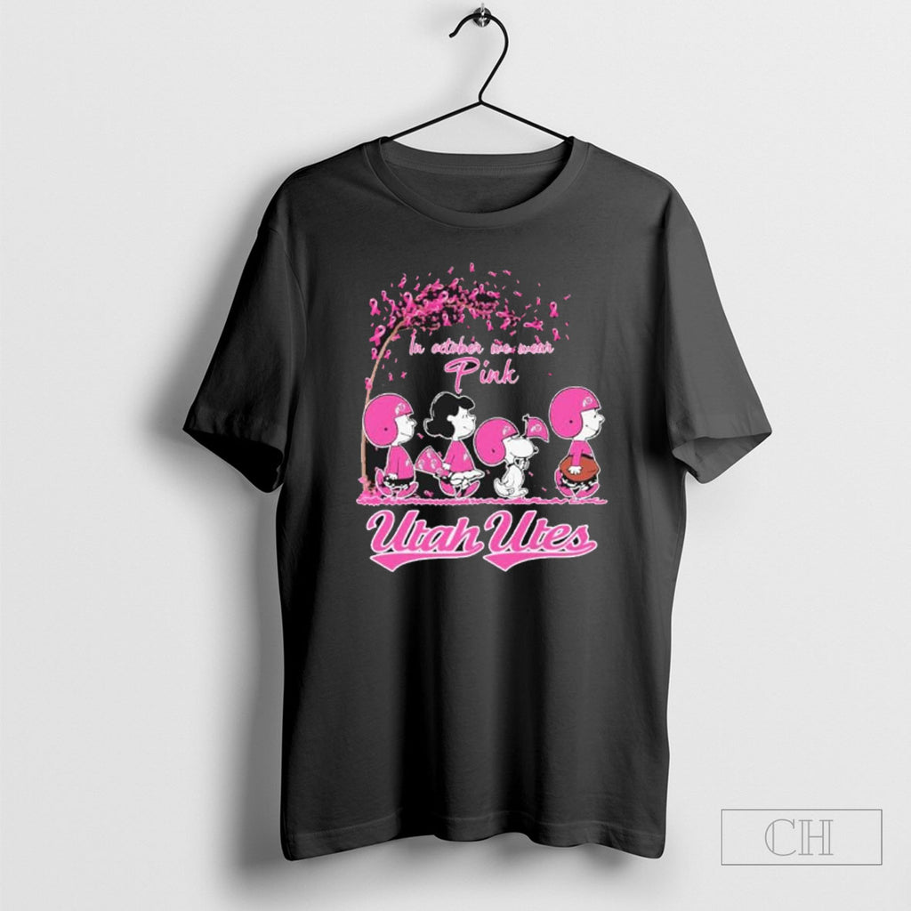 The Peanuts Walking X Utah Utes In October We Wear Pink Shirts