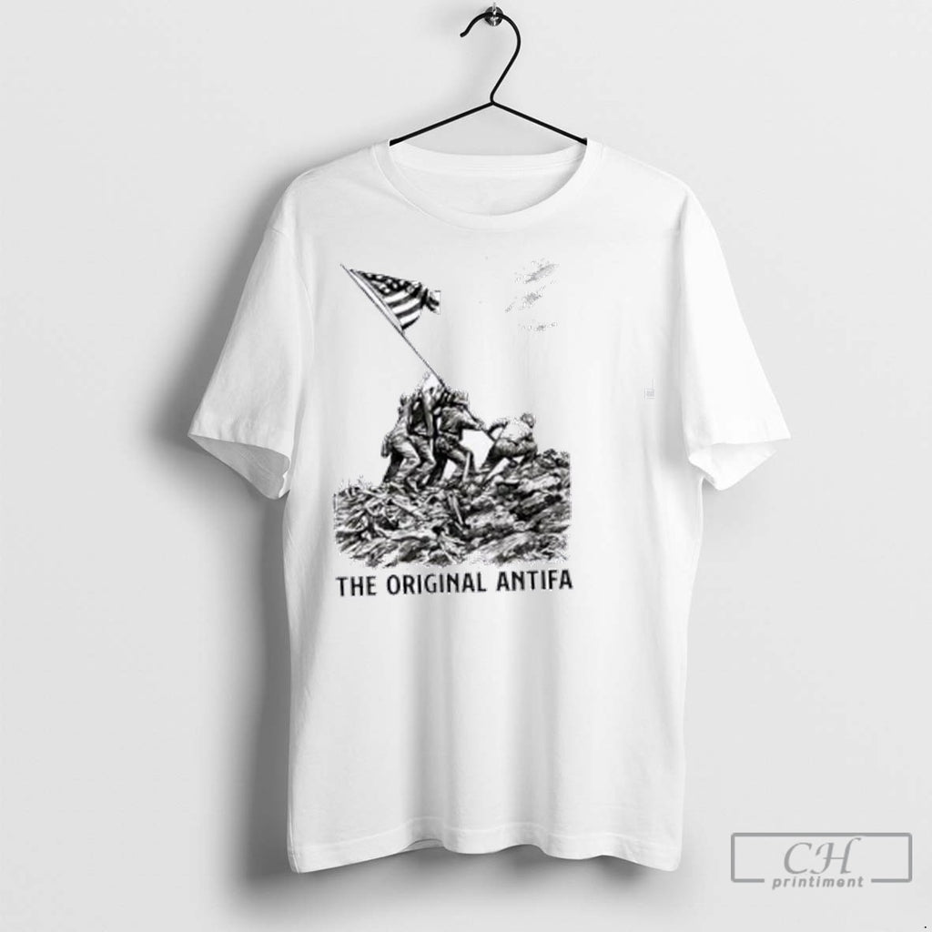The Antifa Us Flag T Shirt Jpg