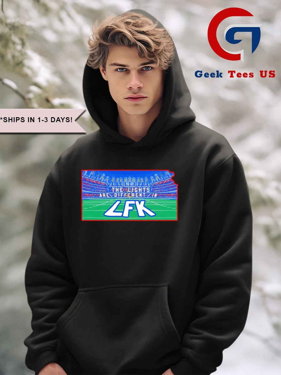 The lights are different LFK Kansas Jayhawks shirt Unisex , , , Long Sleeve Tee
