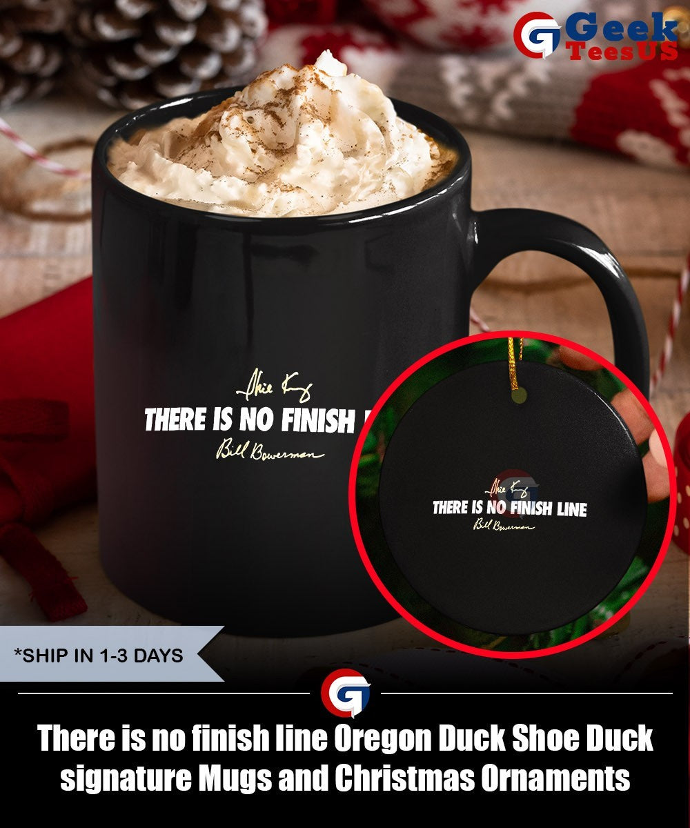 There is no finish line Oregon Duck Shoe Duck signature shirt Unisex , , , Long Sleeve Tee