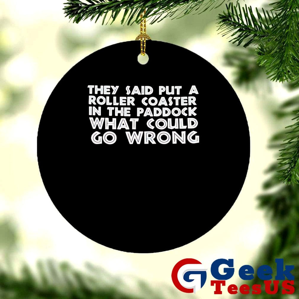 They said put a roller coaster in the paddock what could go wrong shirt Unisex , , , Long Sleeve Tee