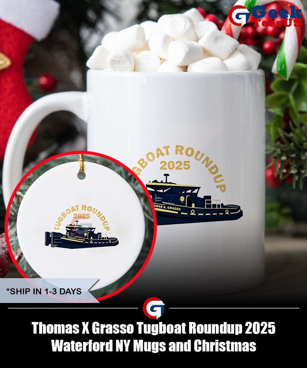 Thomas X Grasso Tugboat Roundup 2025 Waterford NY shirt Unisex , , , Long Sleeve Tee