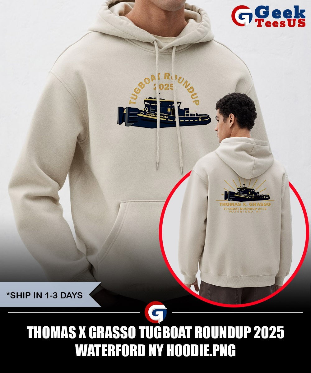 Thomas X Grasso Tugboat Roundup 2025 Waterford NY shirt Unisex , , , Long Sleeve Tee