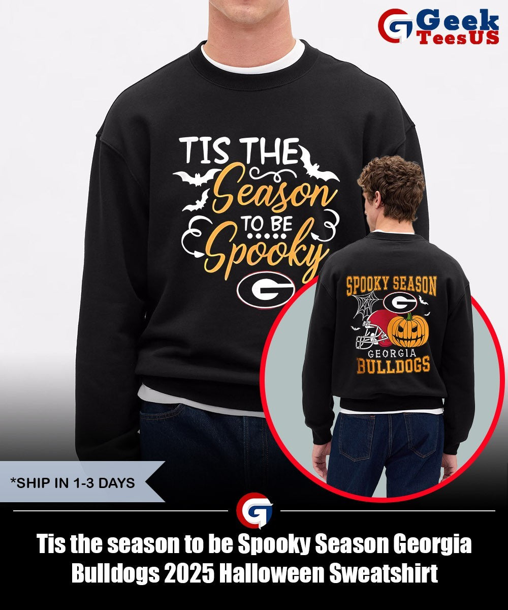 Tis the season to be Spooky Season Georgia Bulldogs 2025 Halloween shirt Unisex , , , Long Sleeve Tee