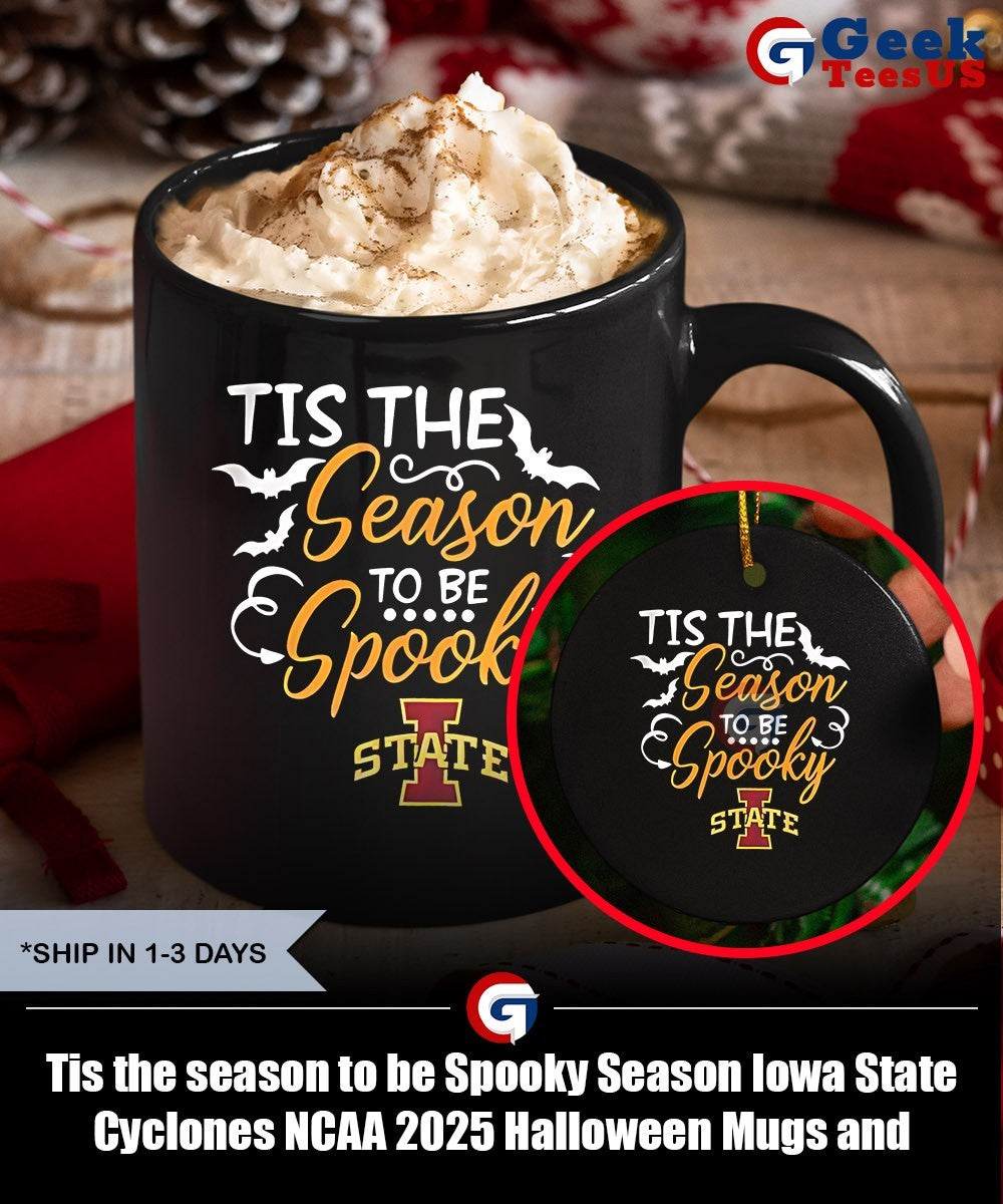Tis the season to be Spooky Season Iowa State Cyclones NCAA 2025 Halloween shirt Unisex , , , Long Sleeve Tee