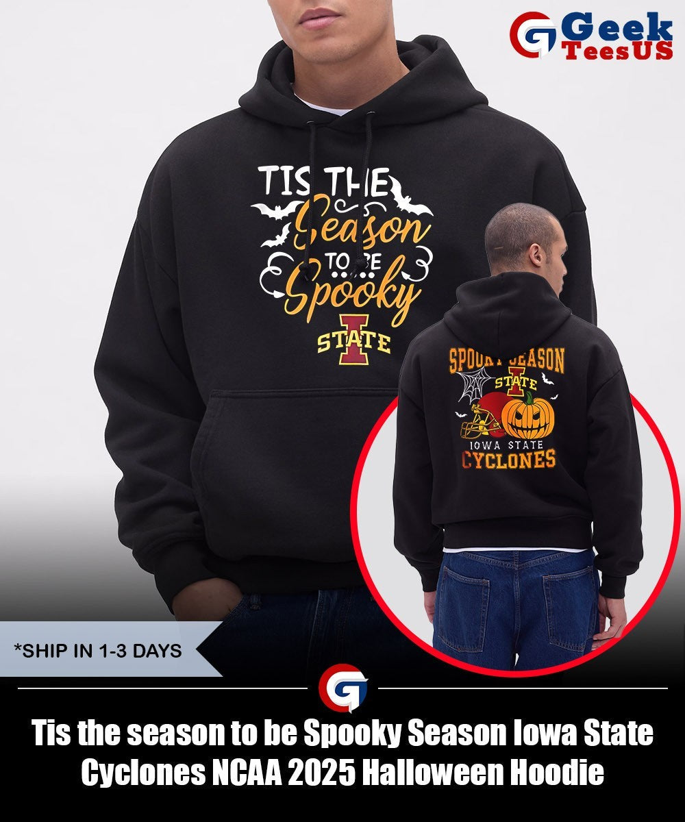 Tis the season to be Spooky Season Iowa State Cyclones NCAA 2025 Halloween shirt Unisex , , , Long Sleeve Tee