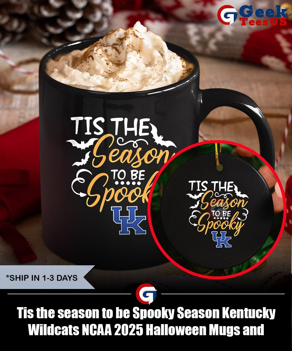 Tis the season to be Spooky Season Kentucky Wildcats NCAA 2025 Halloween shirt Unisex , , , Long Sleeve Tee