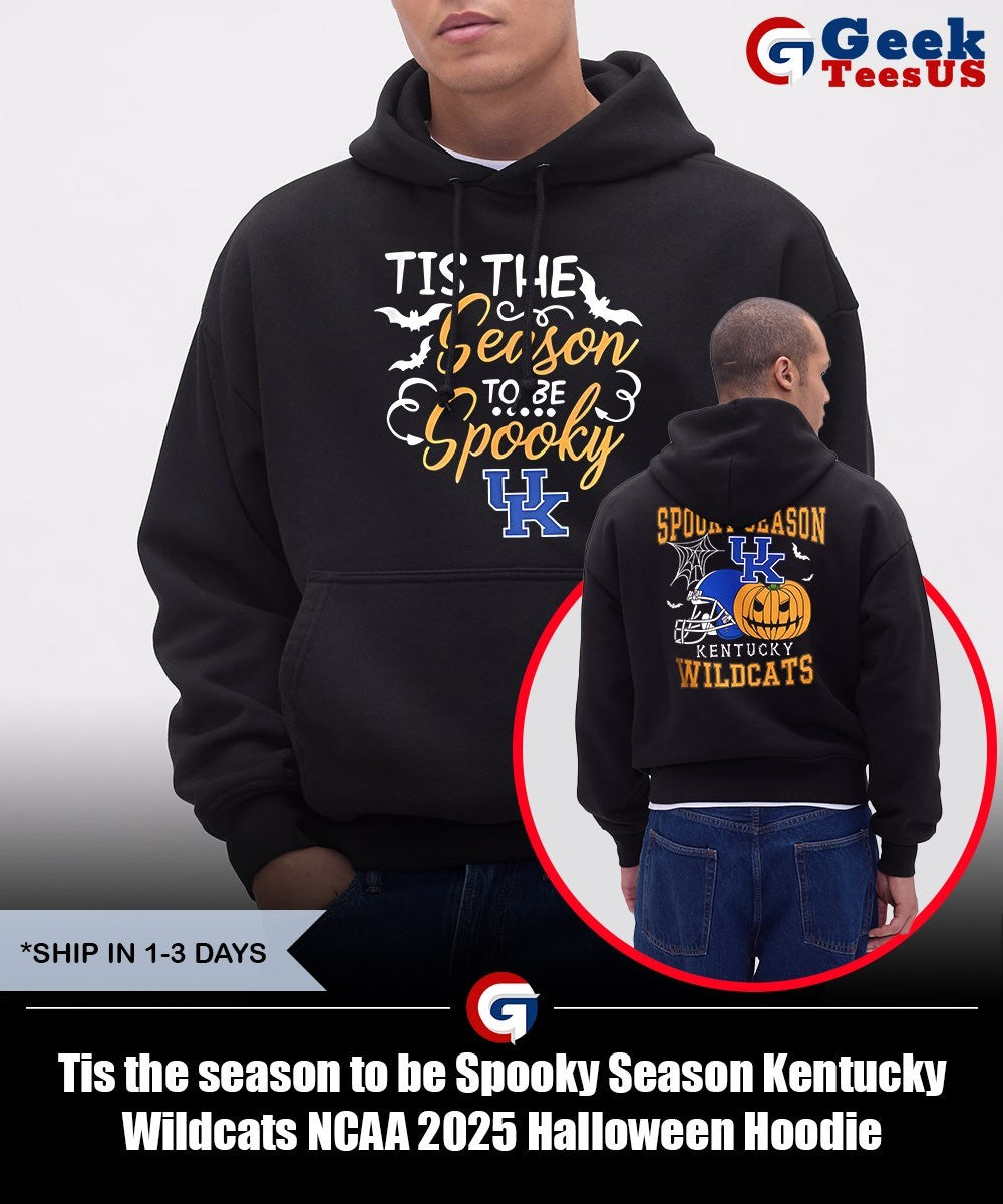 Tis the season to be Spooky Season Kentucky Wildcats NCAA 2025 Halloween shirt Unisex , , , Long Sleeve Tee