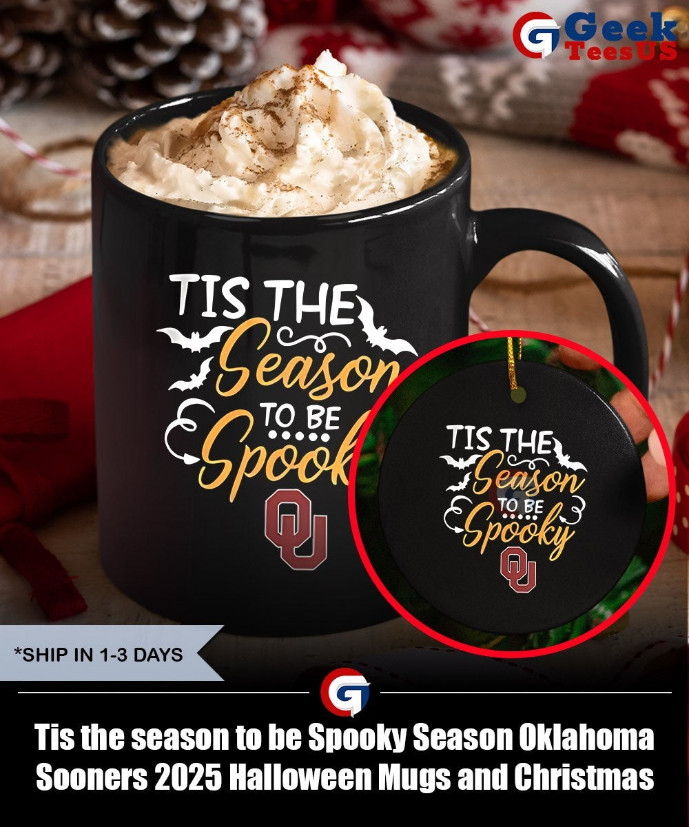 Tis the season to be Spooky Season Oklahoma Sooners 2025 Halloween shirt Unisex , , , Long Sleeve Tee