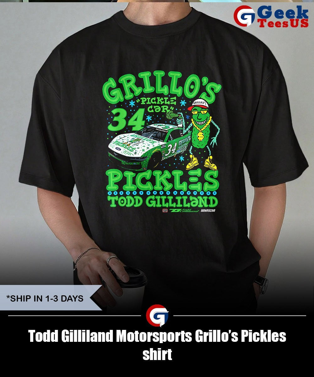 Todd Gilliland Motorsports Grillo’s Pickles shirt Unisex , , , Long Sleeve Tee