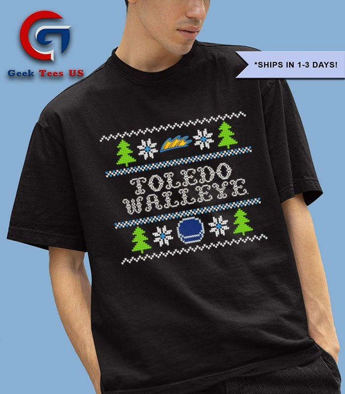 Toledo walleye fin holiday ugly Christmas 2025 shirt Unisex , , , Long Sleeve Tee
