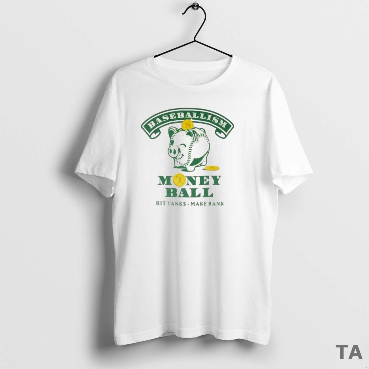 Top 2025 Baseballism Money Ball Hit Tanks Make Bank T Shirt Sweater