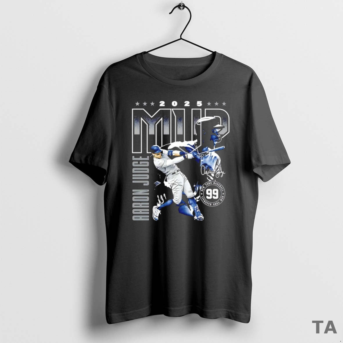 Top Aaron Judge New York Yankees 2025 Mvp Signature T Shirt Sweater