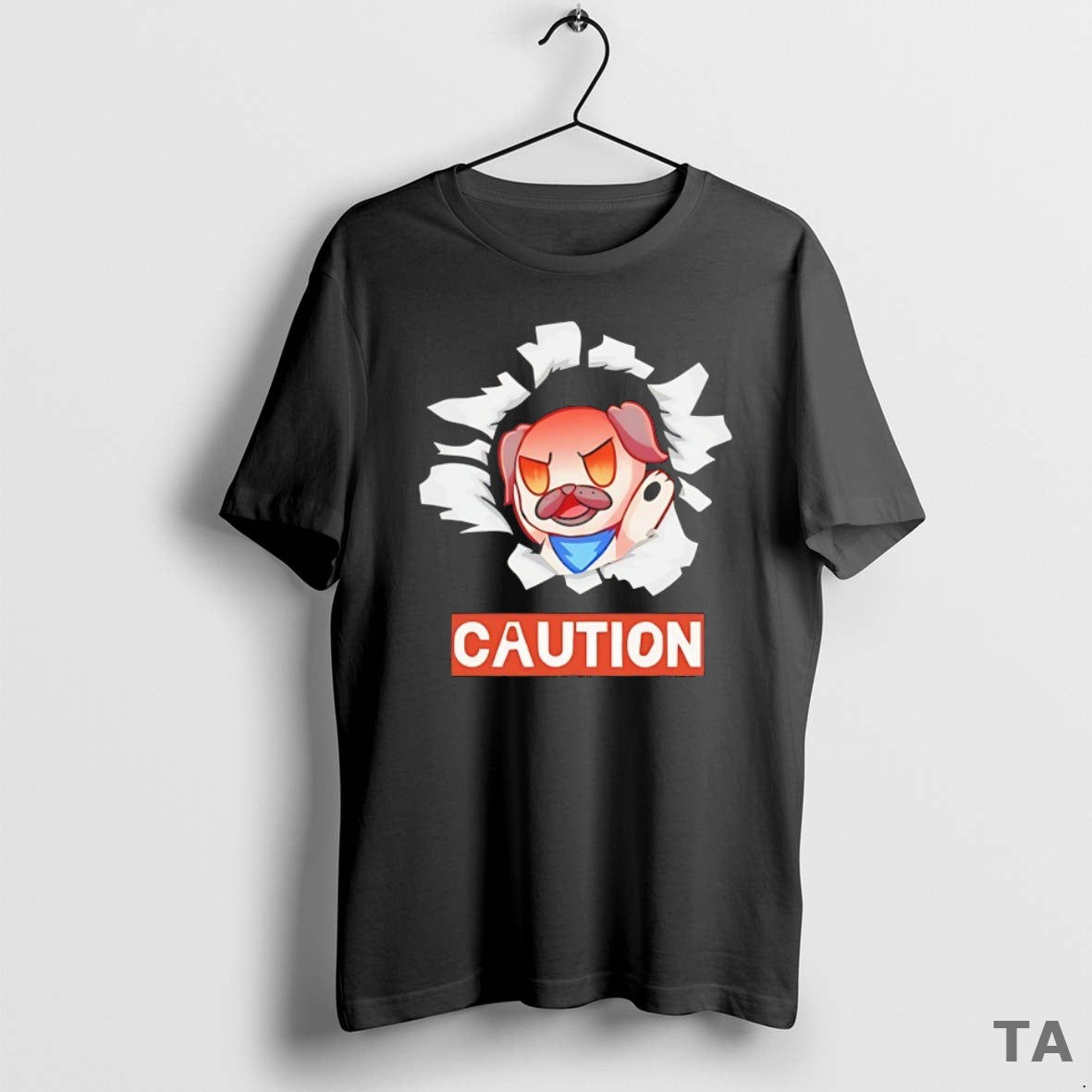 Top Andy Rage Caution T Shirt Sweater