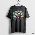 Top Anthony Edwards With Santa Hat Minnesota Timberwolves Caricature Signature T Shirt Sweater