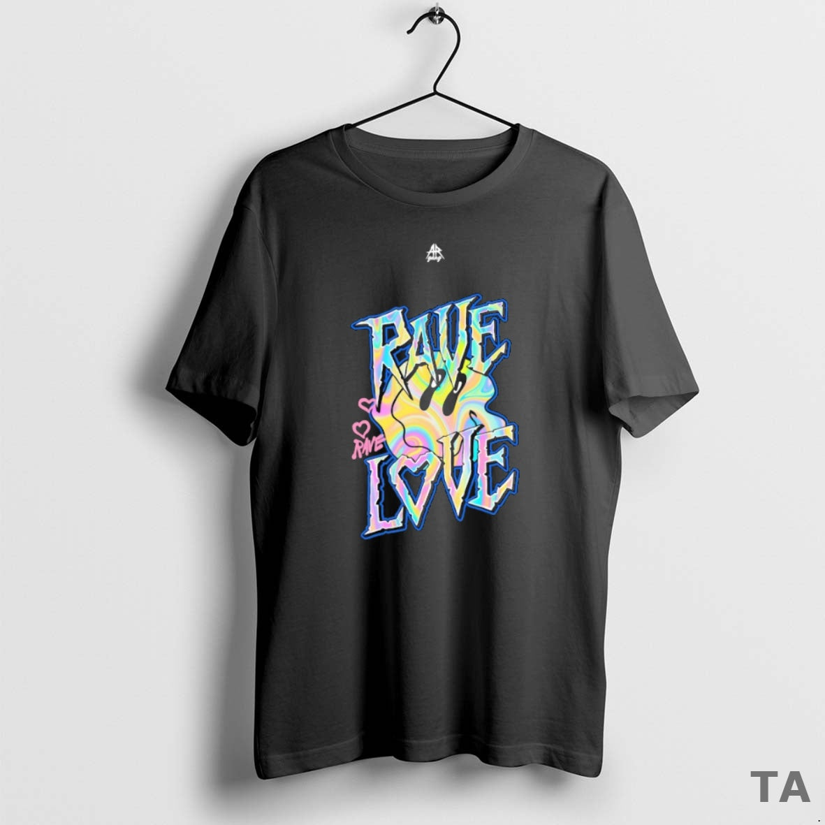 Top Ar Gang Rave Love Smiley T Shirt Sweater