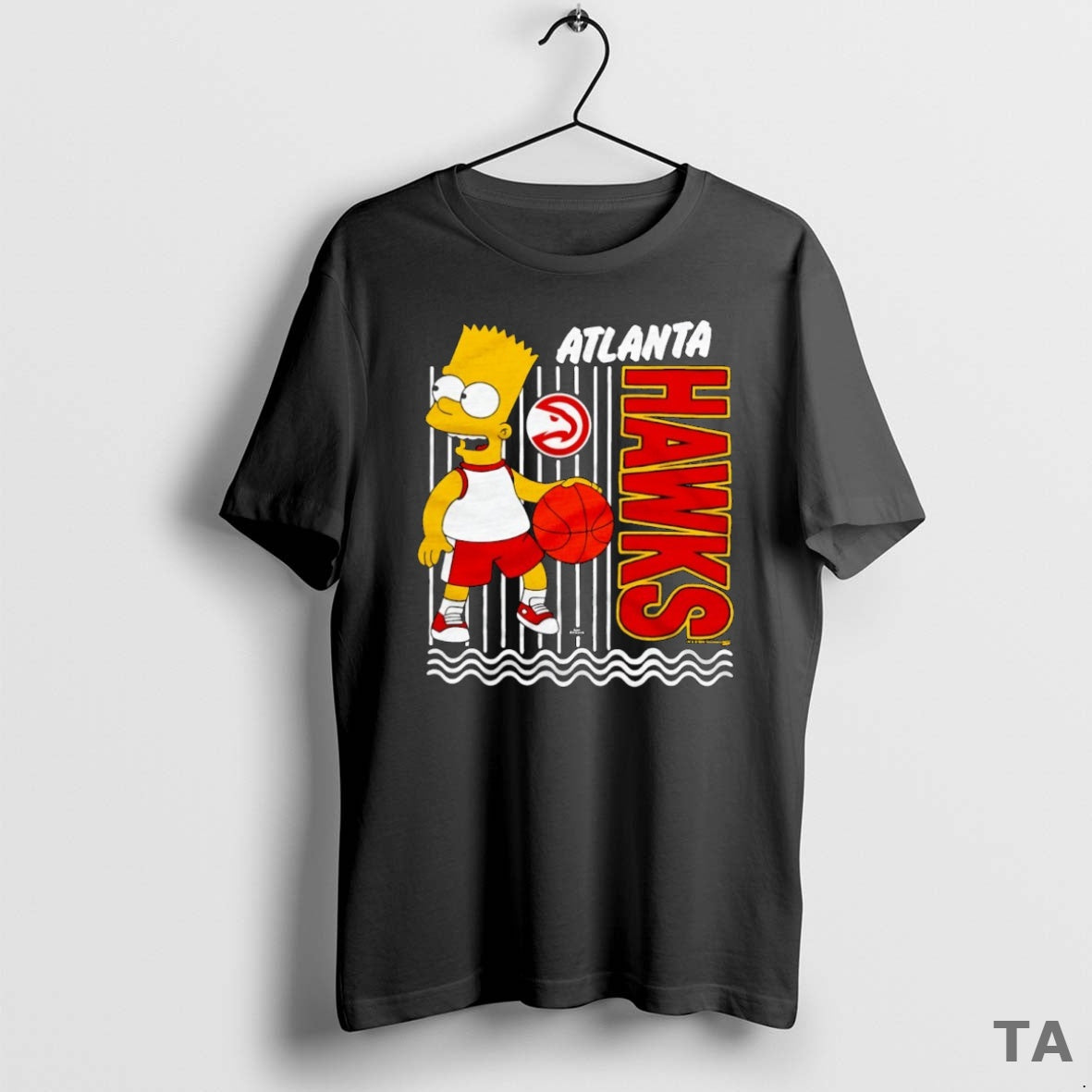 Top Bart Simpsons Atlanta Hawks Nba Cartoon T Shirt Sweater