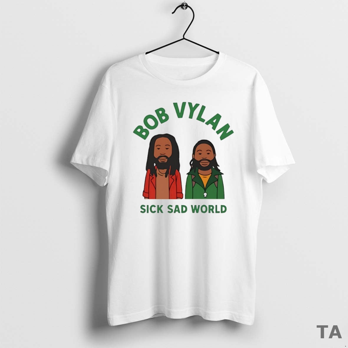 Top Bob Vylan Sick Sad World Circle T Shirt Sweater