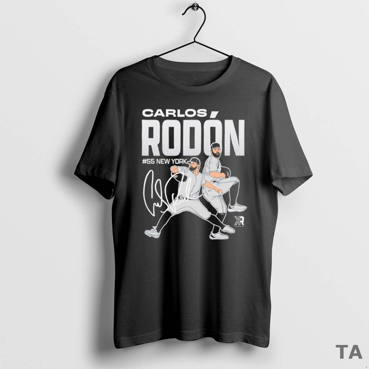 Top Carlos Rodon 55 New York Yankees Baseball Signature T Shirt Sweater