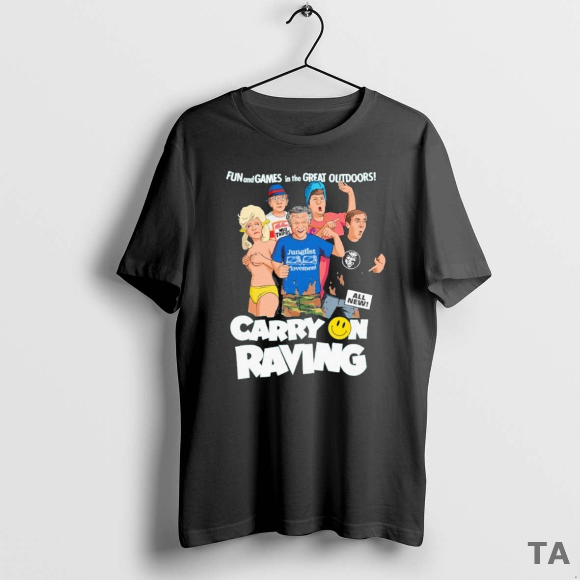 Top Carry On Raving Fun And Games In The Great Outdoors T Shirt Sweater