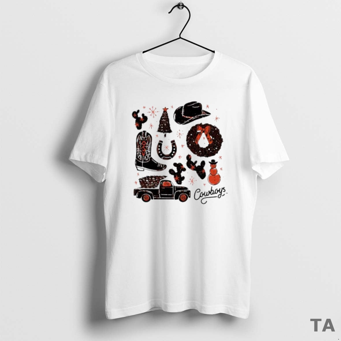 Top Cowboy Christmas 2025 Oklahoma State University T Shirt Sweater