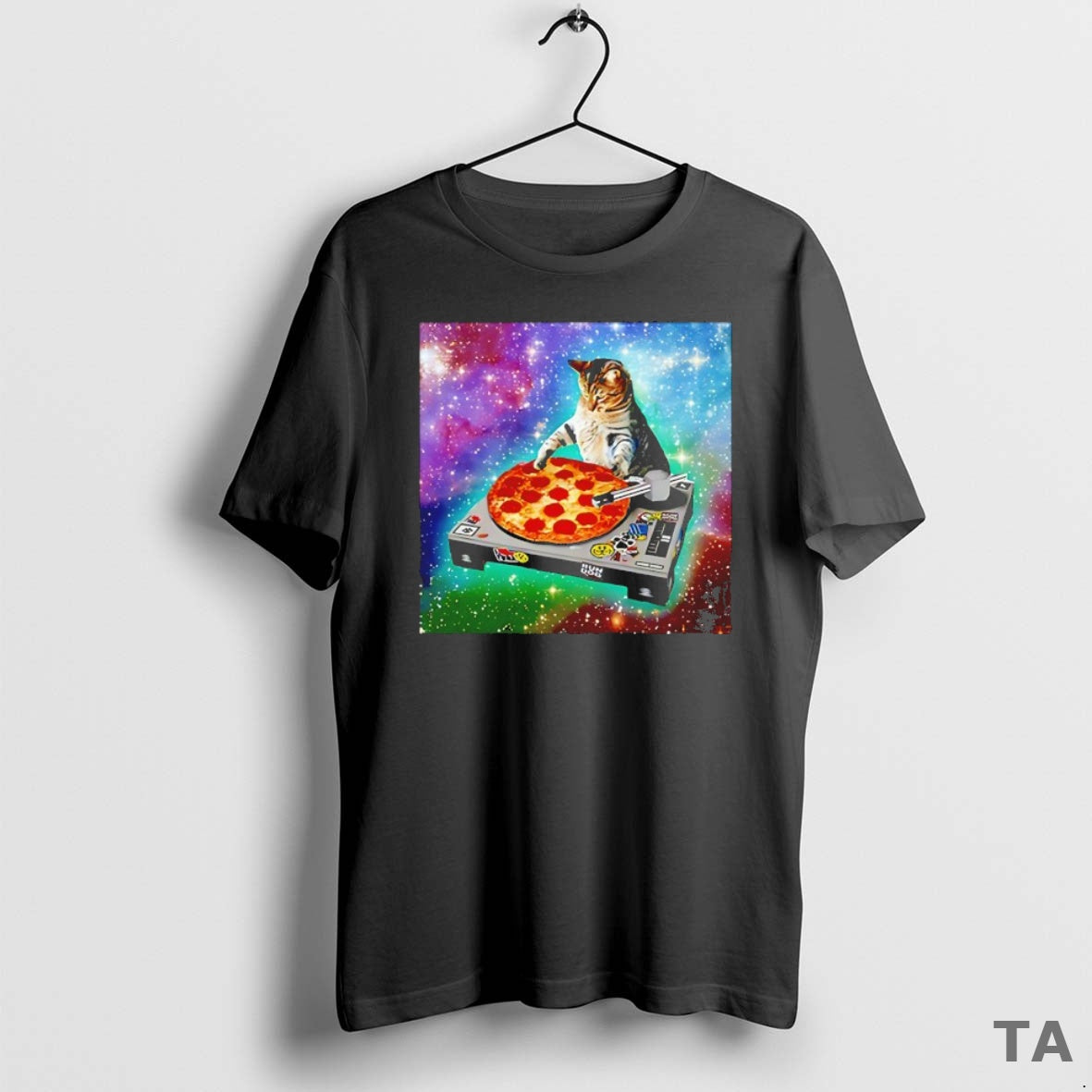 Top Dj Cat Pizza Meme T Shirt Sweater