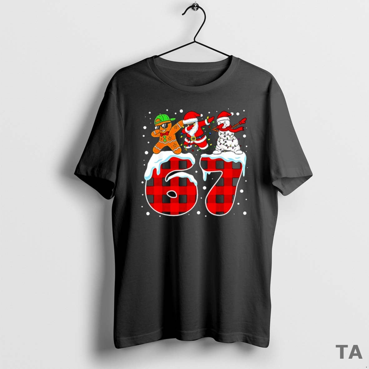 Top Dabbing Santa 67 Six Seven Christmas T Shirt Sweater
