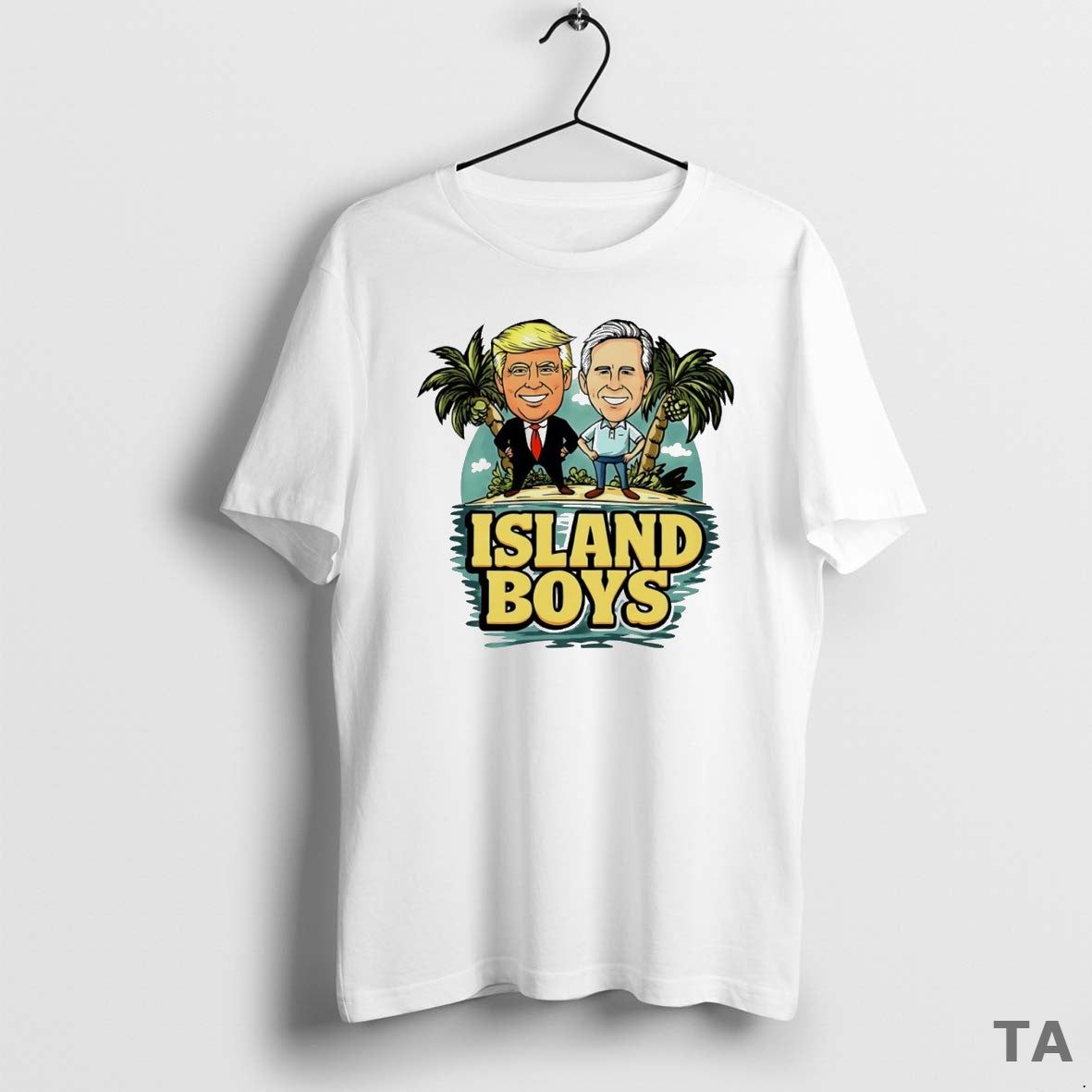 Top Donald Trump And Gavin Newsom Island Boys Circle T Shirt Sweater