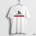 Top Dont Poke The Bear California Bear Flag Circle T Shirt Sweater