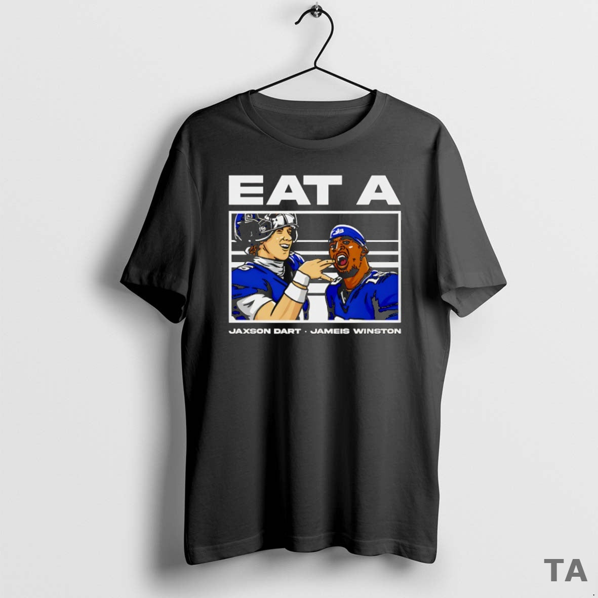 Top Eat A Jameis Winston And Jaxson Dart New York Giants Football T Shirt Sweater