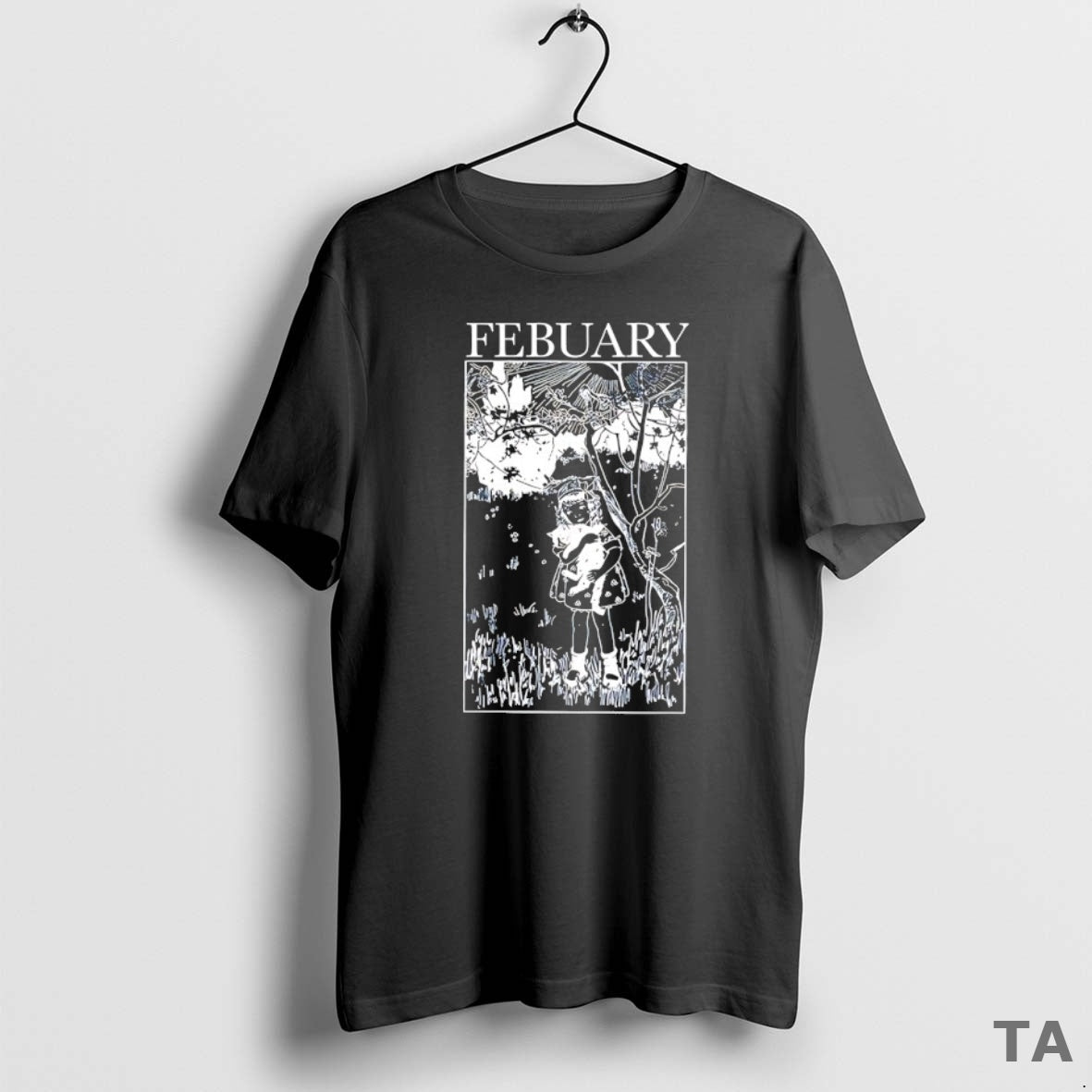 Top Febuary Cat T Shirt Sweater