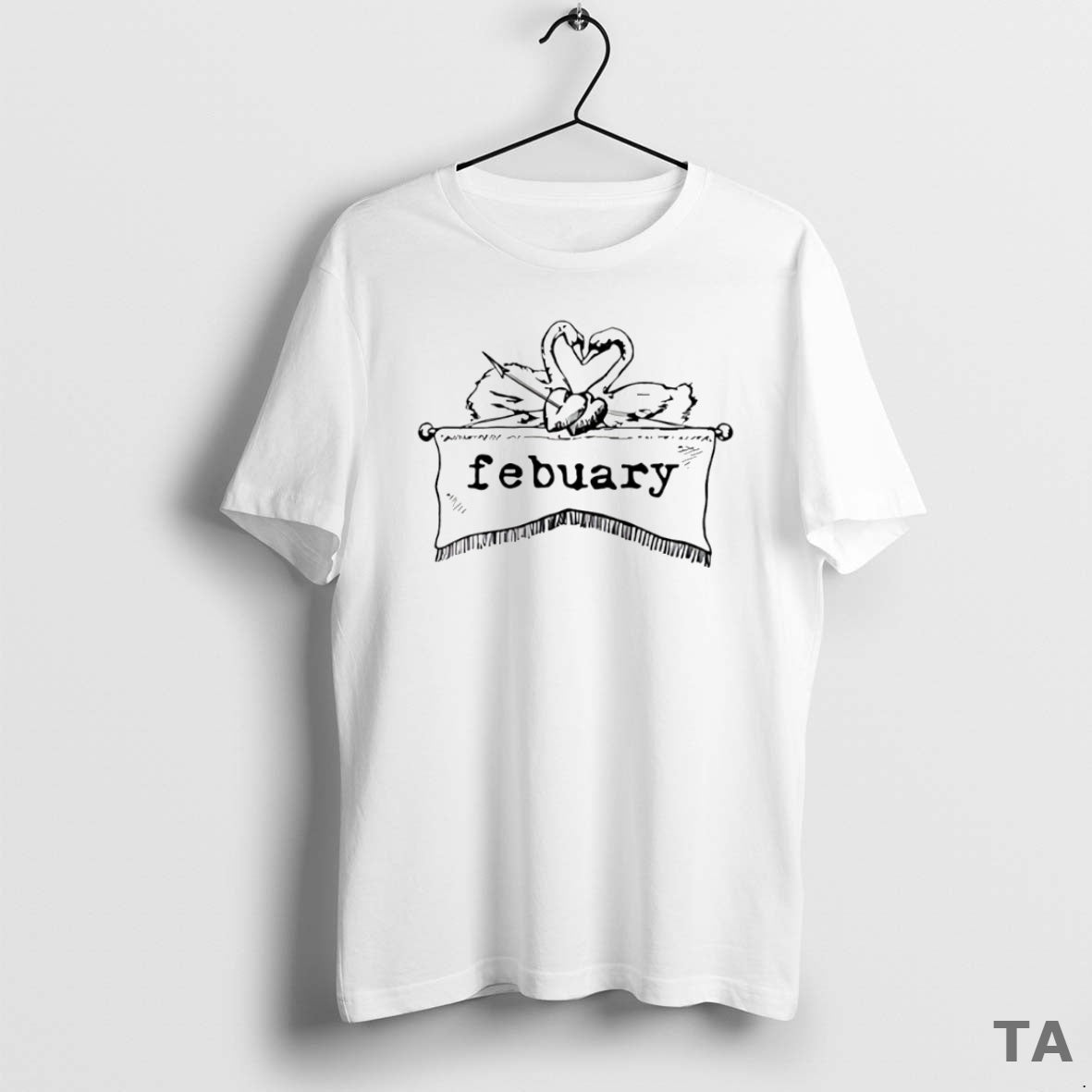 Top Febuaryemo Swan Circle T Shirt Sweater