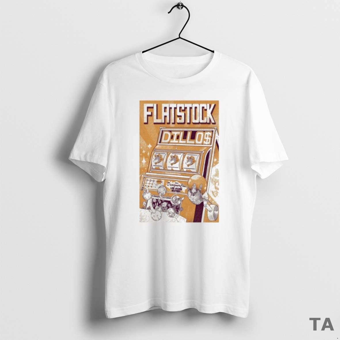 Top Flatstock Dillos 2025 Las Vegas Nevada Pangolin T Shirt Sweater