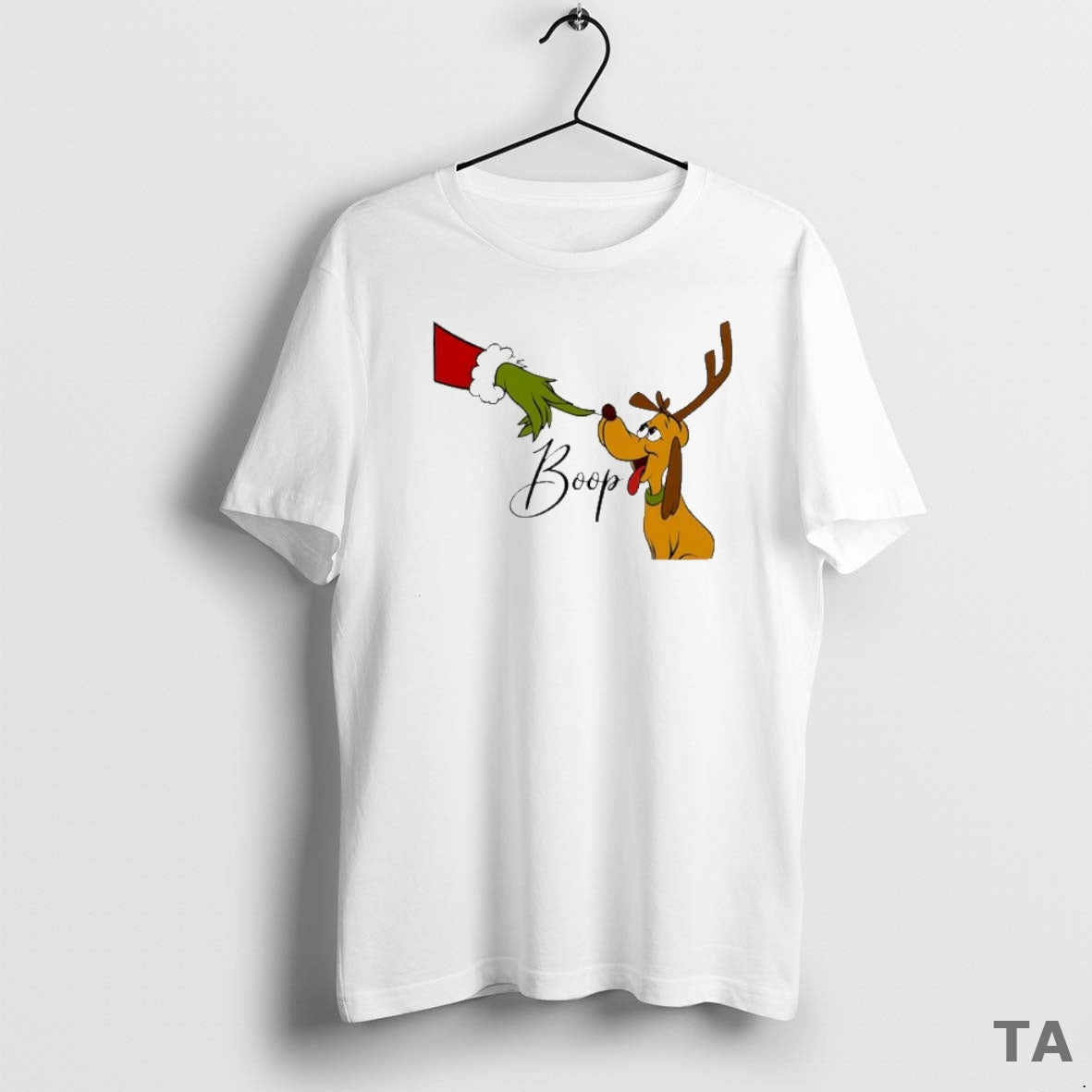 Top Grinch Christmas Boop Reindeer T Shirt Sweater