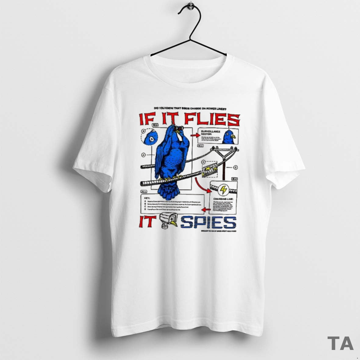 Top If It Flies It Spies T Shirt Sweater