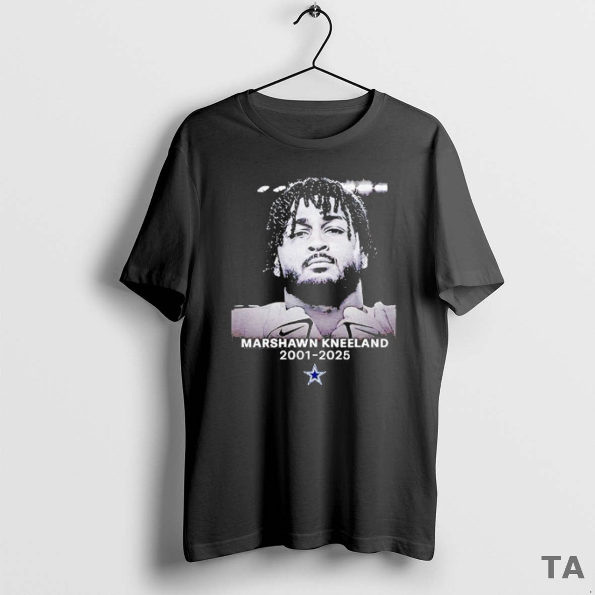 Top Jon Machota Wearing Marshawn Kneeland Dallas Cowboys Rip 2025 T Shirt Sweater