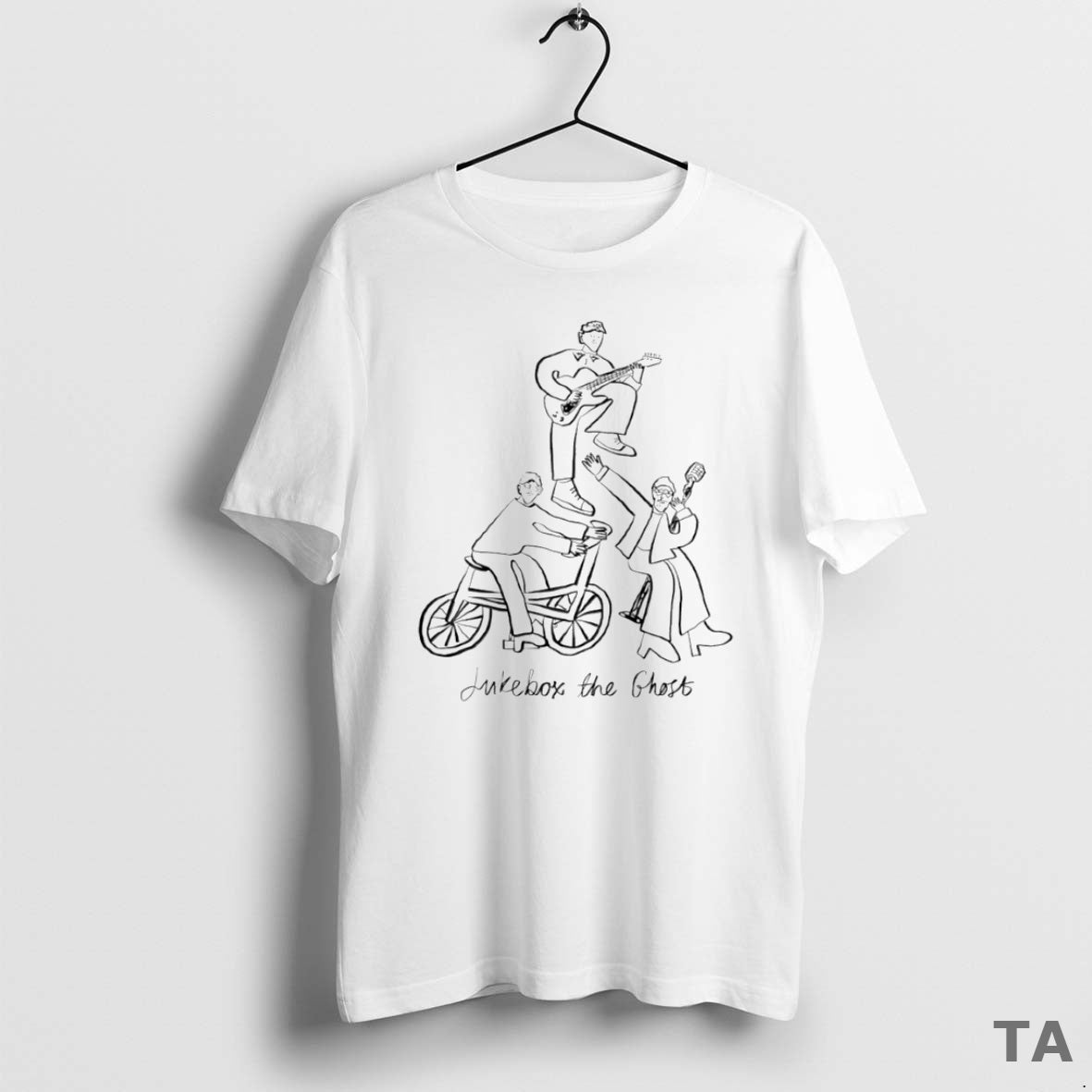 Top Jukebox The Ghost Bicycle Circle T Shirt Sweater