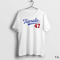 Top Kamala 47 Style Los Angeles Dodgers Logo T Shirt Sweater