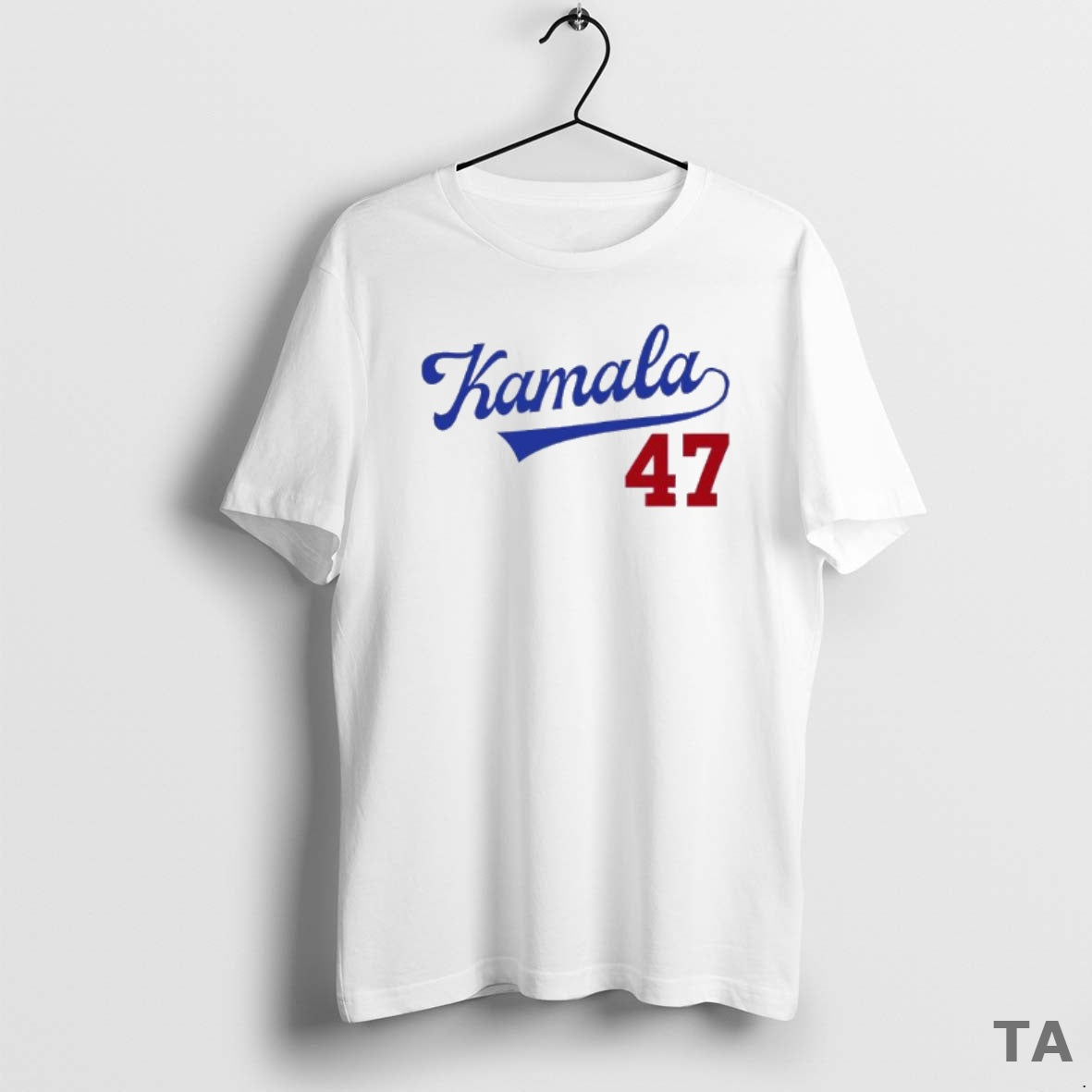 Top Kamala 47 Style Los Angeles Dodgers Logo T Shirt Sweater
