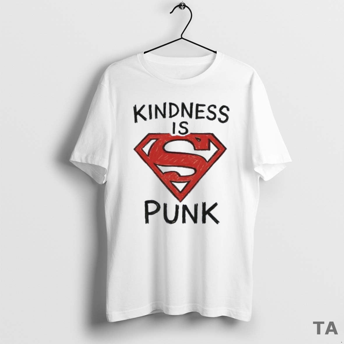 Top Kindness Is Punk Superman T Shirt Sweater