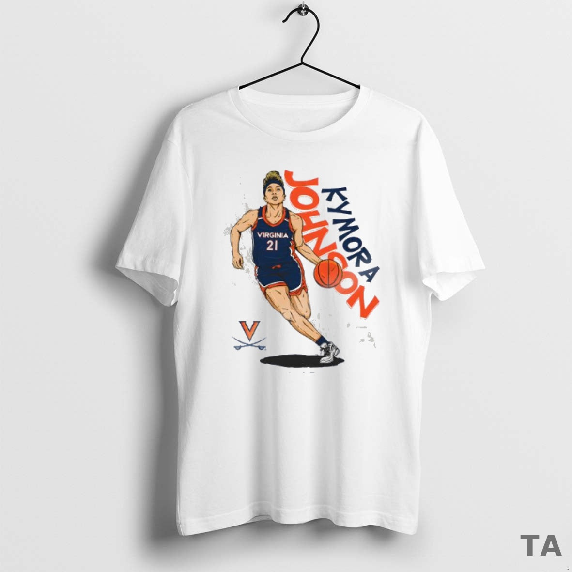 Top Kymora Johnson Virginia Cavaliers Ncaa Womens Basketball T Shirt Sweater