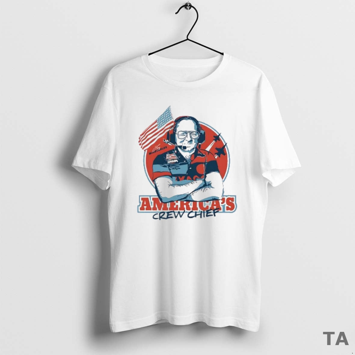 Top Larry Mcreynolds Americas Crew Chief T Shirt Sweater