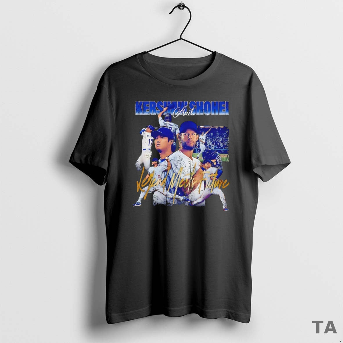 Top Legend Meets Future Shohei Ohtani And Clayton Kershaw Los Angeles Dodgers Vintage