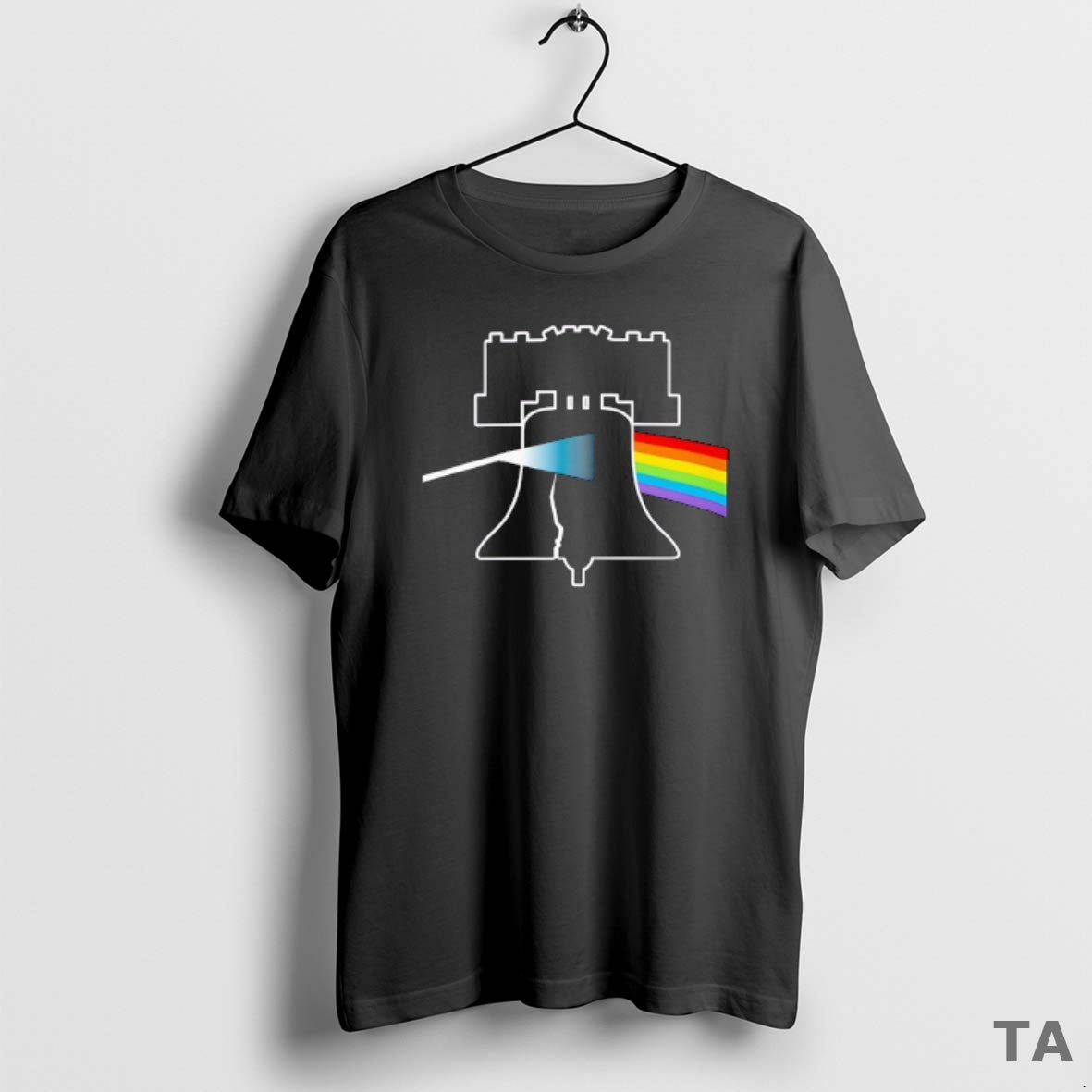 Top Liberty Bell Pride Flag T Shirt Sweater