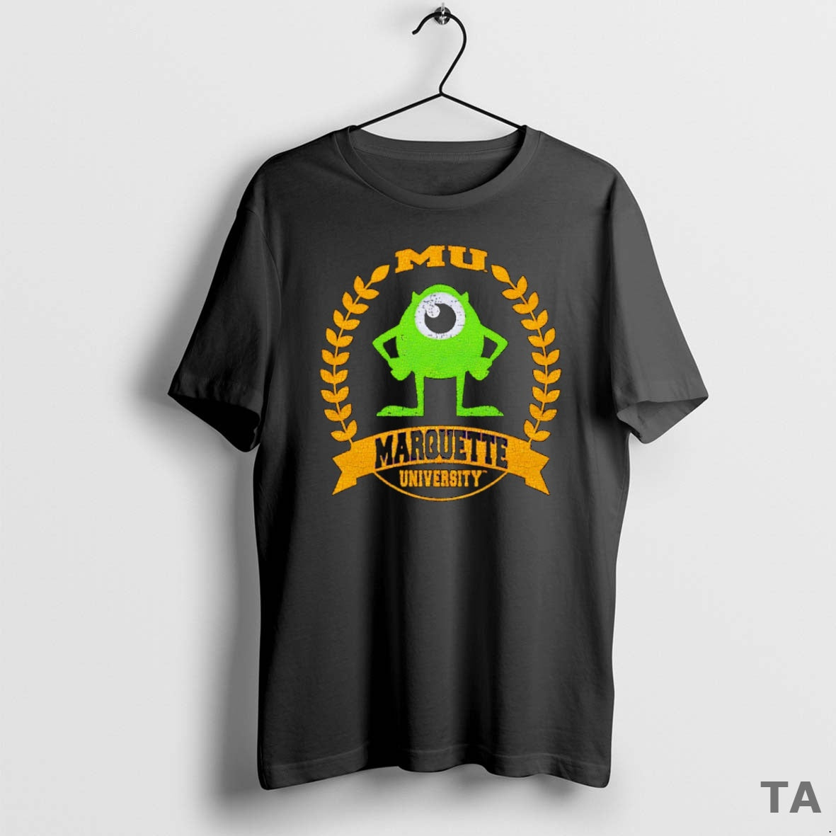 Top Mike Wazowski Marquette University Logo T Shirt Sweater